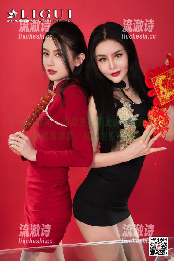 Ligui丽柜 - 当双生花遇上小七的丝情——精选写真集，袜子也在等你来撩-流澈诗