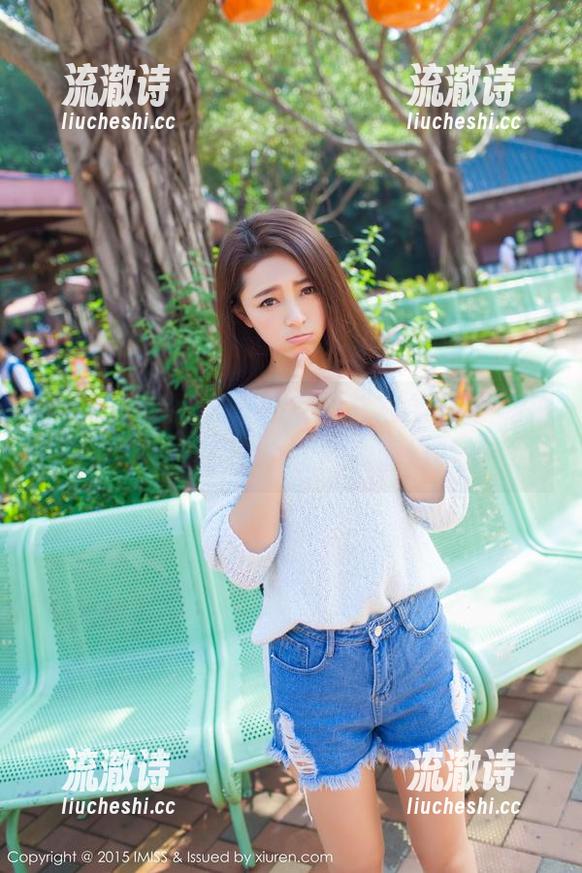 爱蜜社 - 越看越想的女神艾米Amy，私拍套图好似森林里的美丽幻影-流澈诗